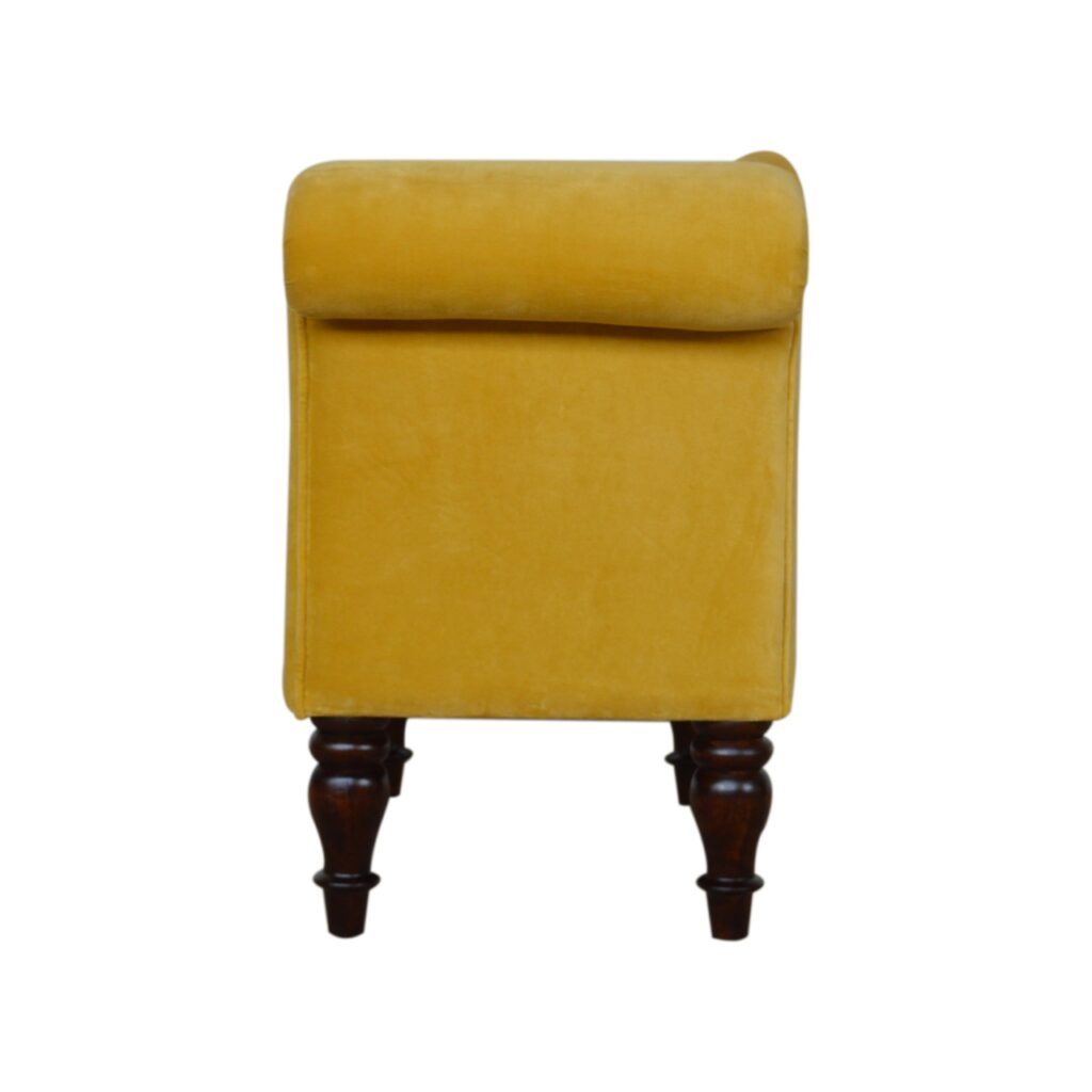 Mustard Velvet Chaise - Image 9