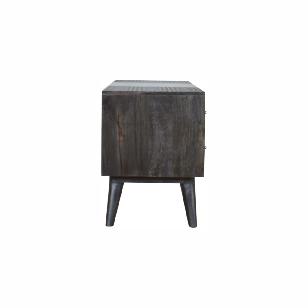 Ash Black 4 Drawer Media Unit - Image 9