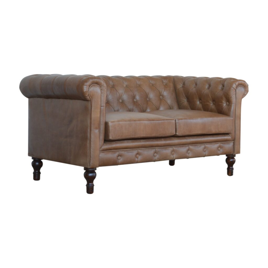 Buffalo Leather Chesterfield - Image 9