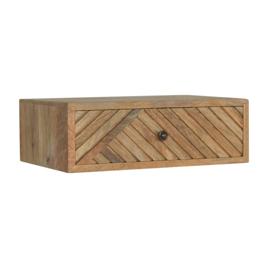 Floating Line Carved Bedside - Image 2