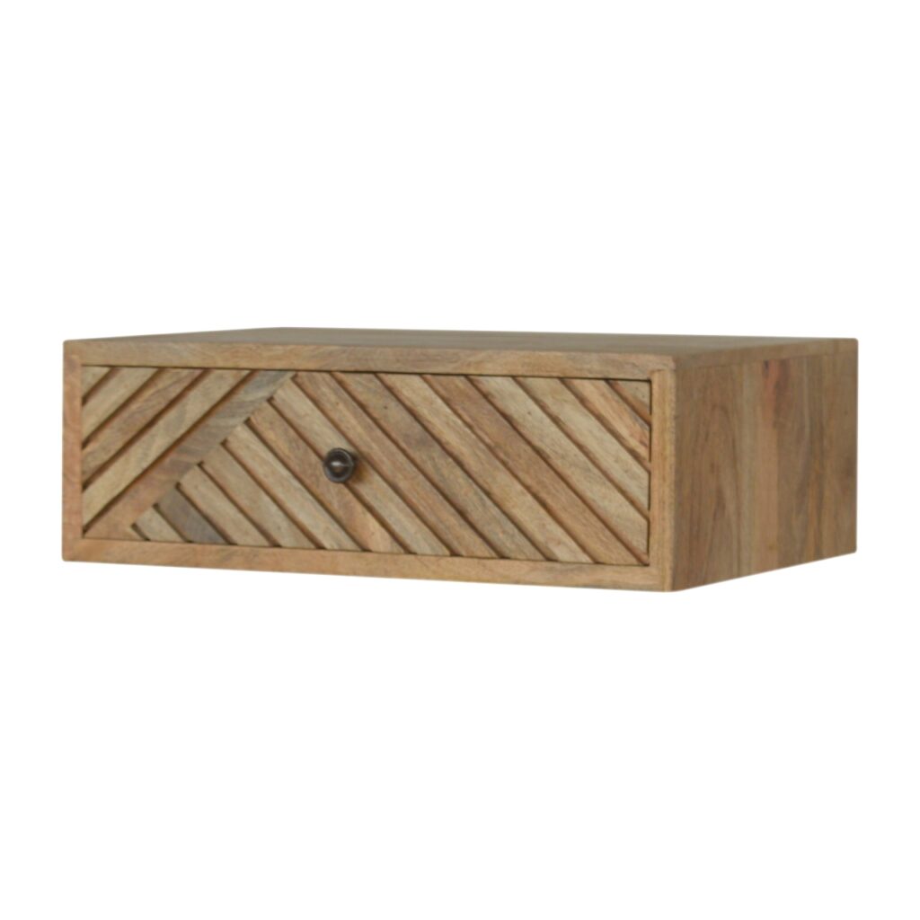 Floating Line Carved Bedside - Image 3