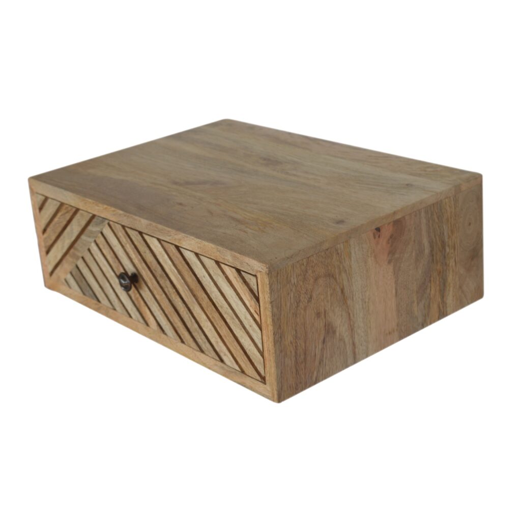 Floating Line Carved Bedside - Image 6