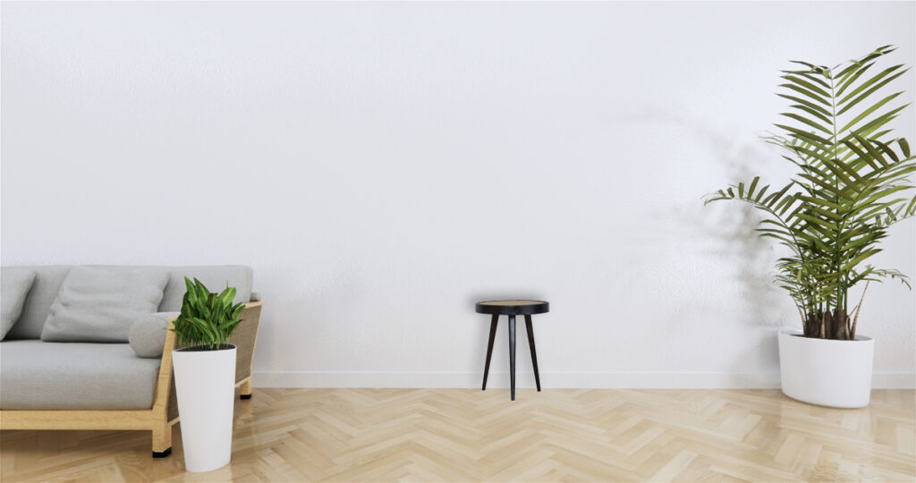 Carbon Black Rattan End Table - Image 10