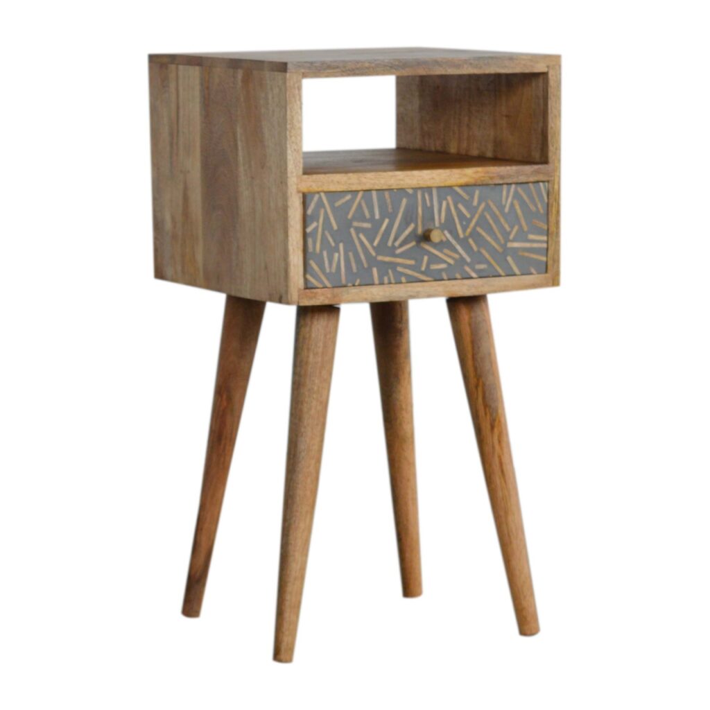 Mini Cement Chip Drawer Bedside - Image 3