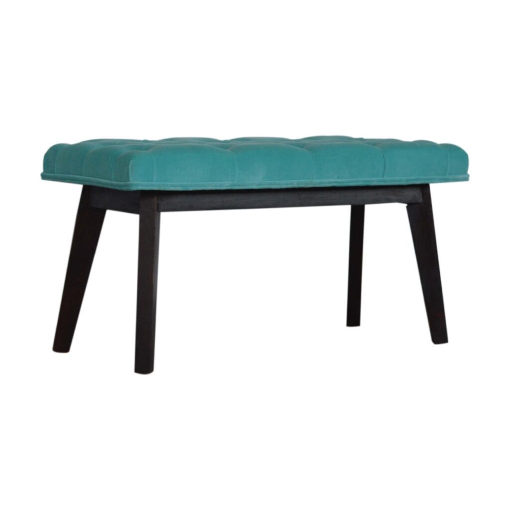 Nordic Style Turquoise Bench - Image 3