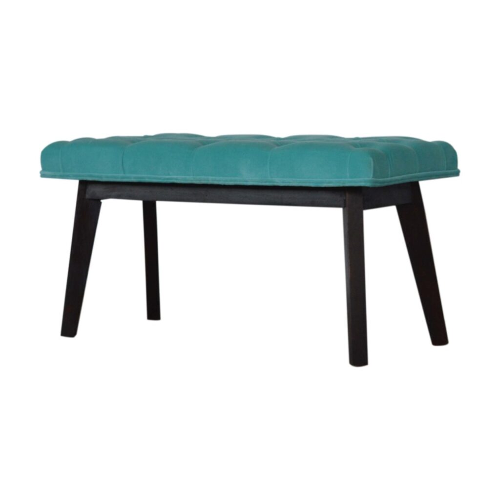Nordic Style Turquoise Bench - Image 4