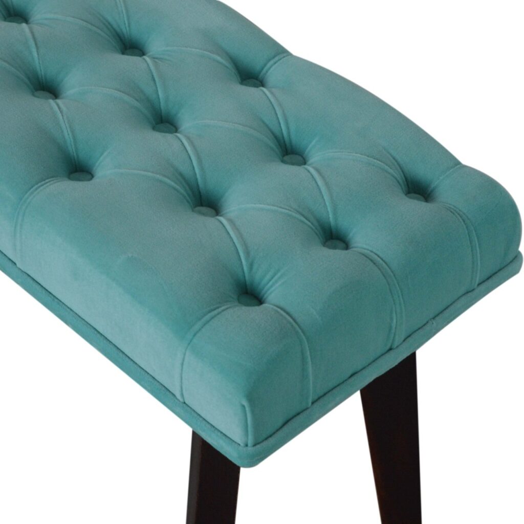 Nordic Style Turquoise Bench - Image 6