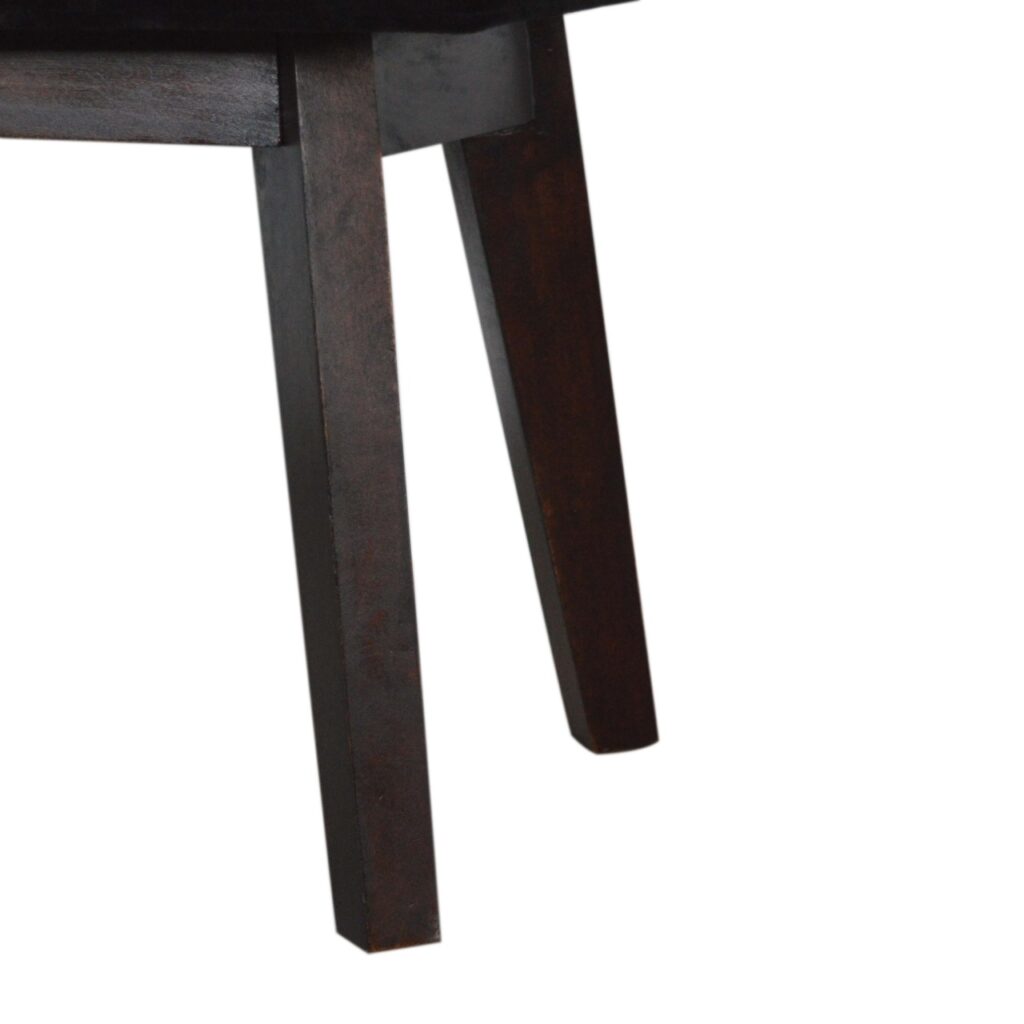 Black Velvet Hallway Bench - Image 7
