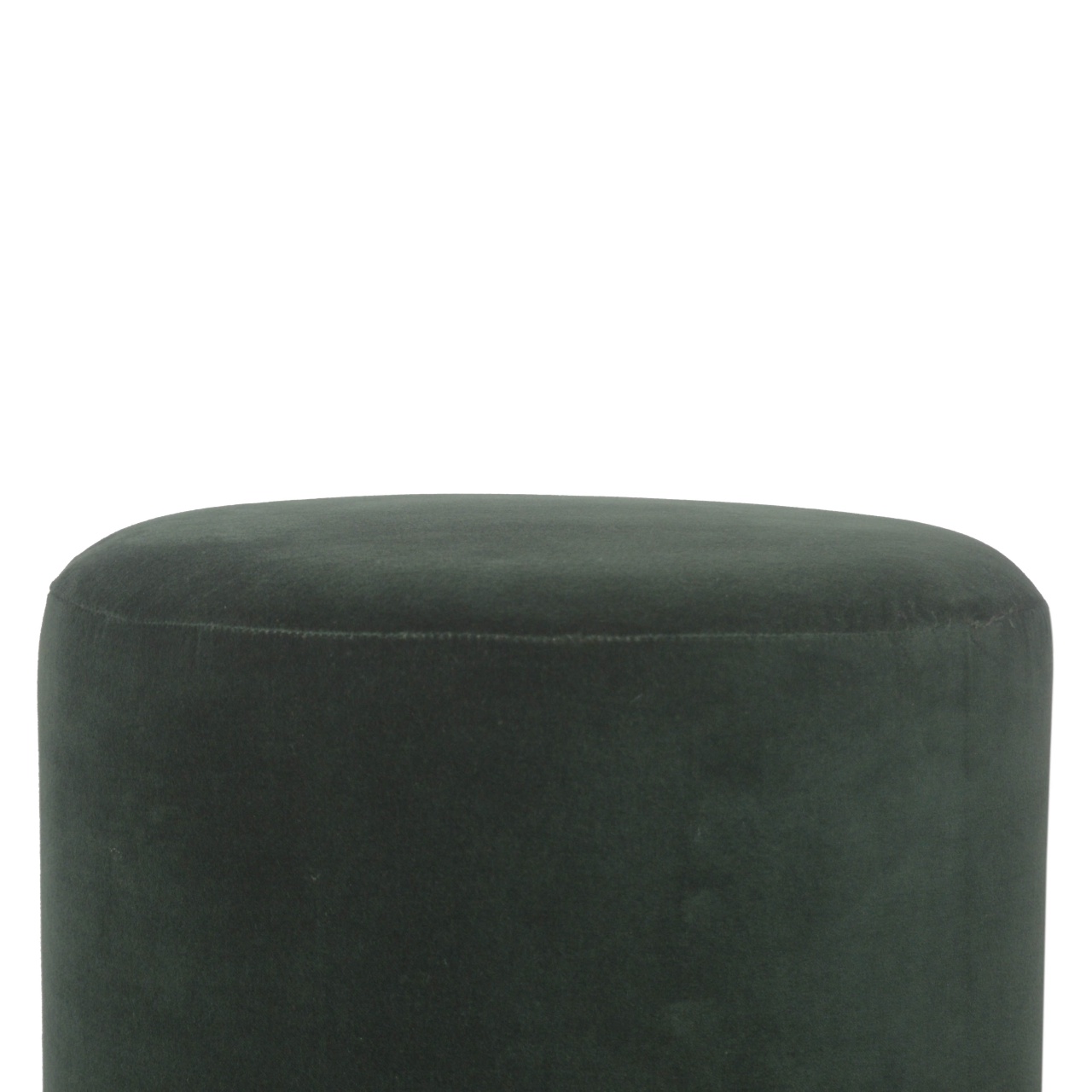 Emerald Footstool with Wood Base - Image 3