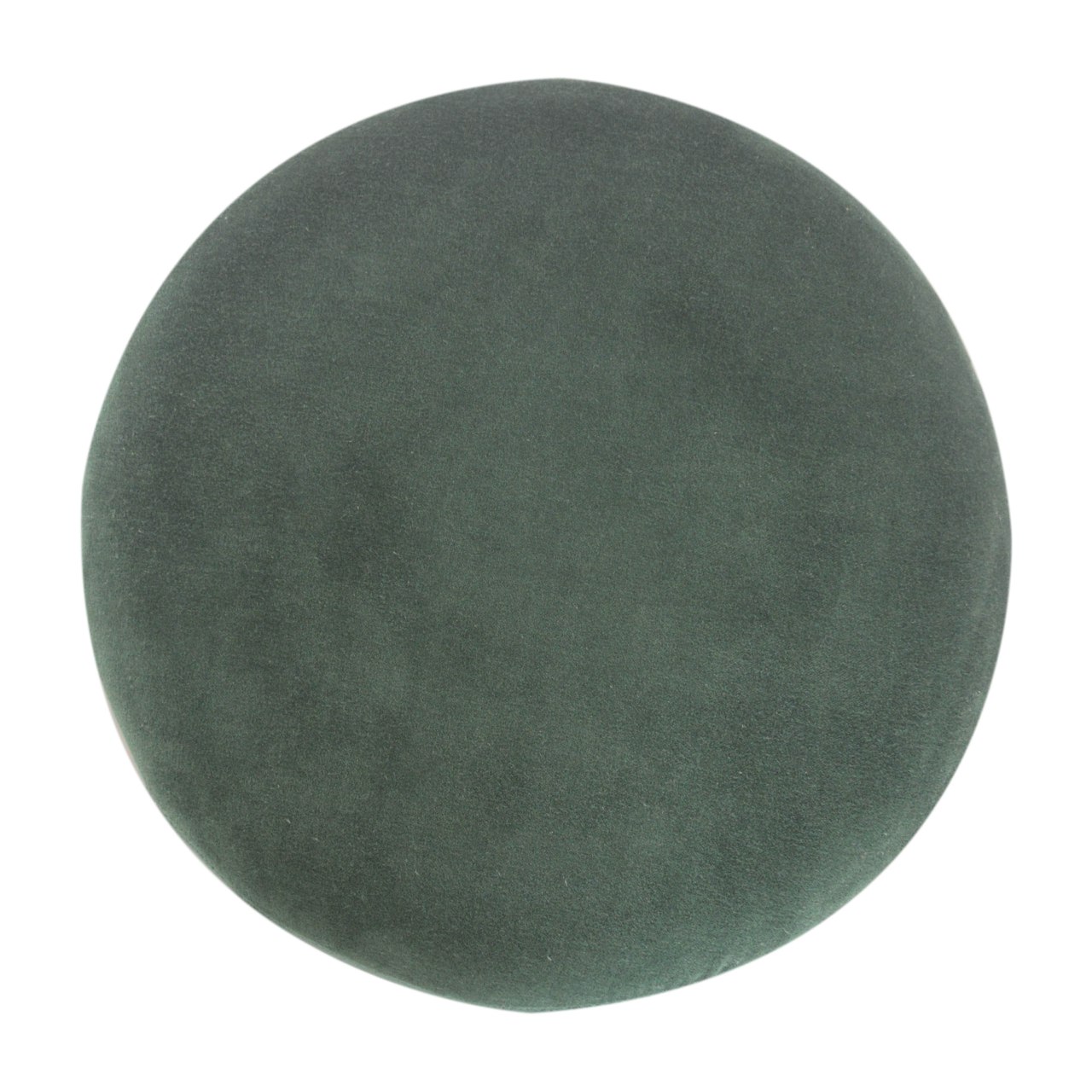 Emerald Footstool with Wood Base - Image 7