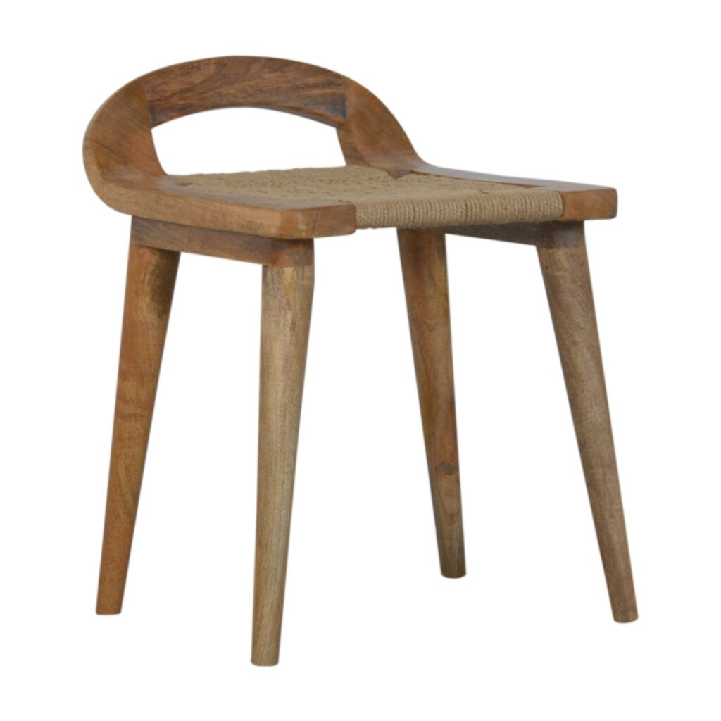 Woven Raised Back Stool - Image 3