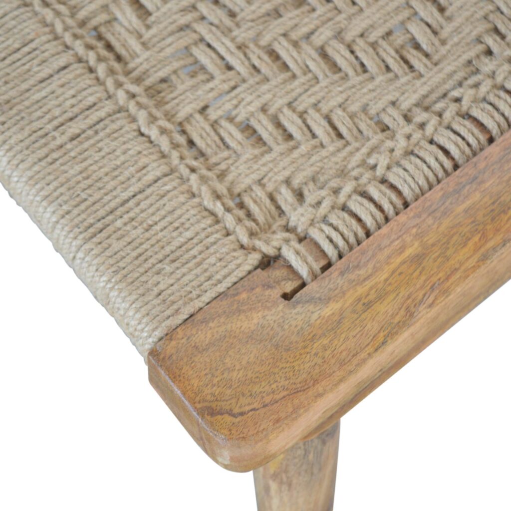 Woven Raised Back Stool - Image 5