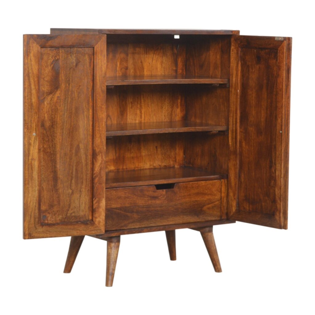 Chestnut Inlay Abstract Cabinet - Image 7