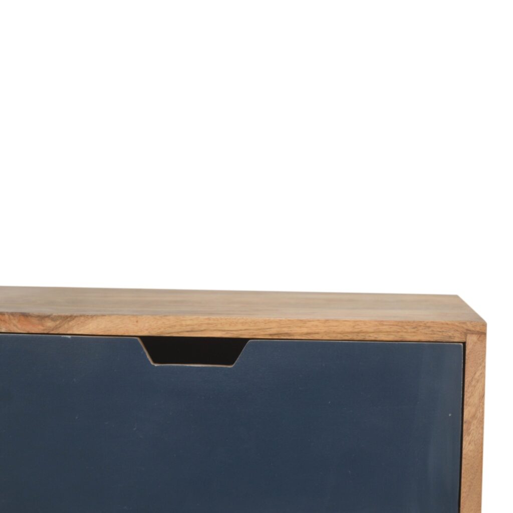Navy Multi 3 Drawer Bedside - Image 5