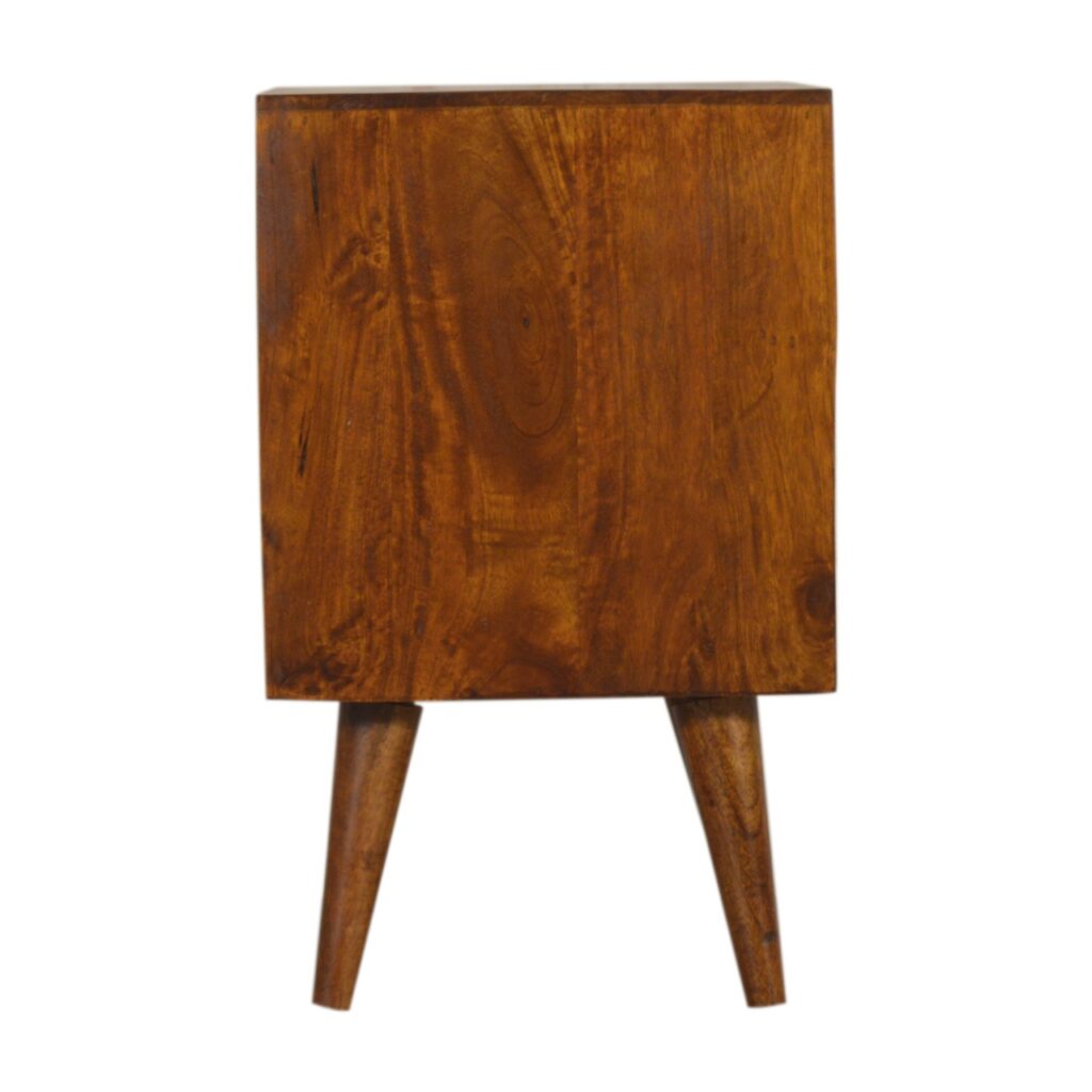 Multi Drawer Chestnut Bedside - Image 9