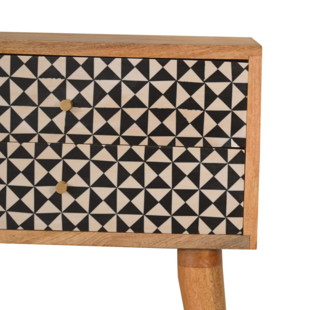 Rafina 2 Drawer Bedside - Image 4