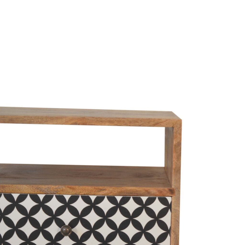 Diamond Print Open Slot Bedside - Image 5