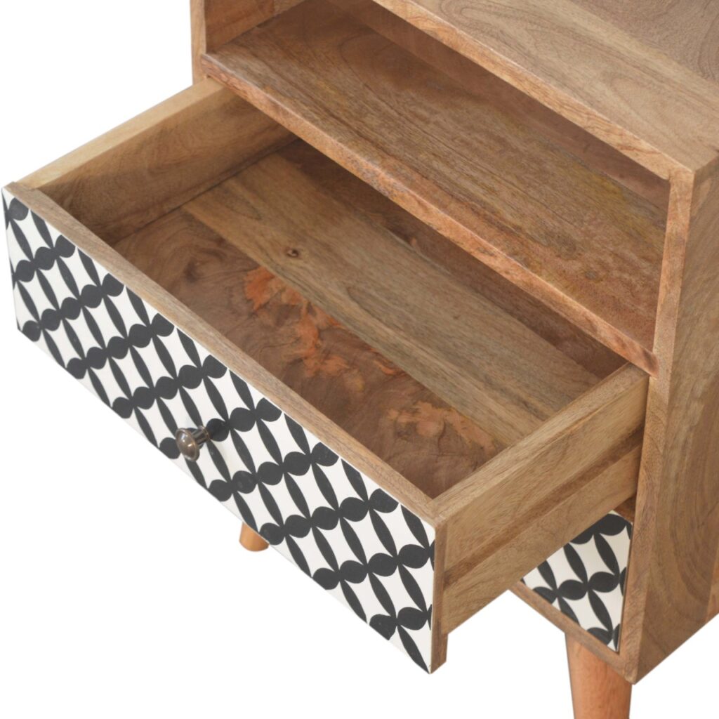 Diamond Print Open Slot Bedside - Image 7