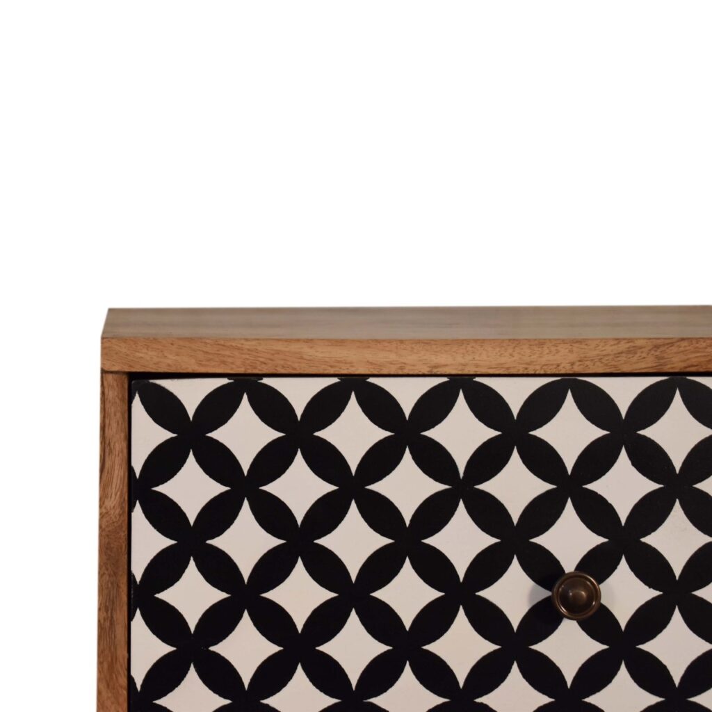Diamond Screen Printed Bedside - Image 4