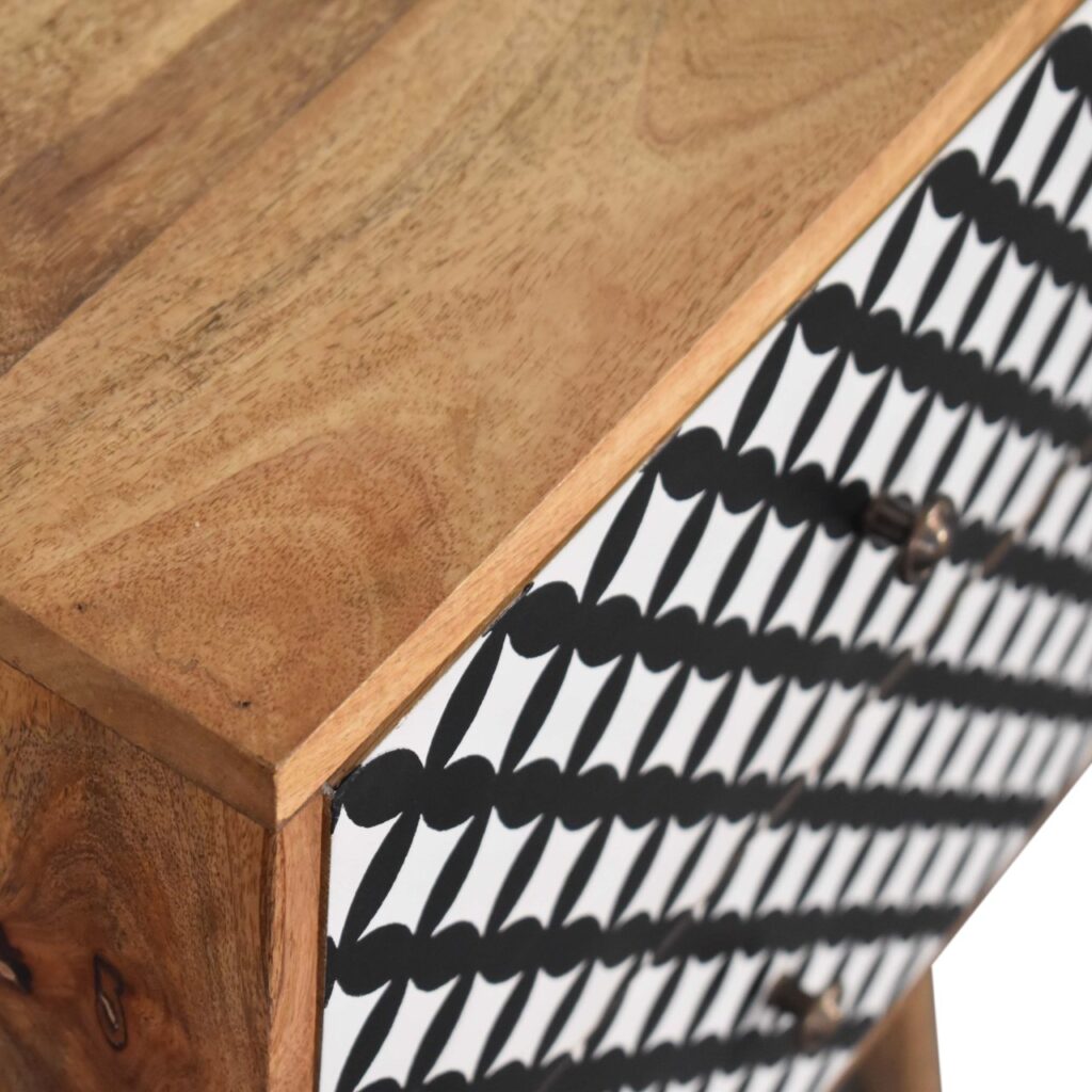 Diamond Screen Printed Bedside - Image 5