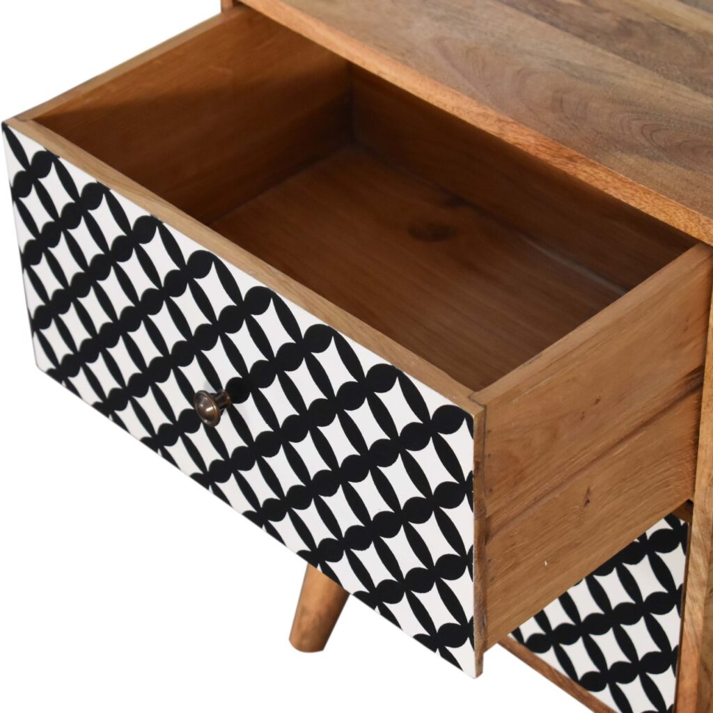 Diamond Screen Printed Bedside - Image 6