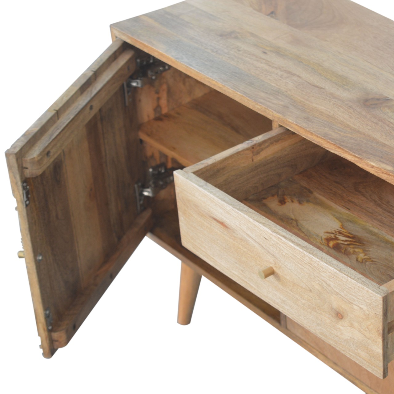 Acadia Black Cabinet with Drawers - Image 7