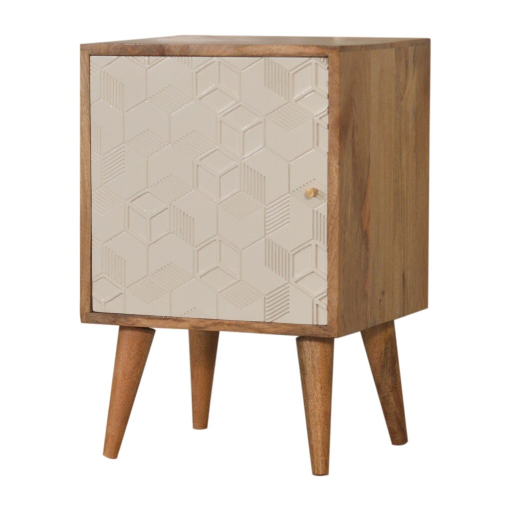 Acadia White Door Bedside - Image 2