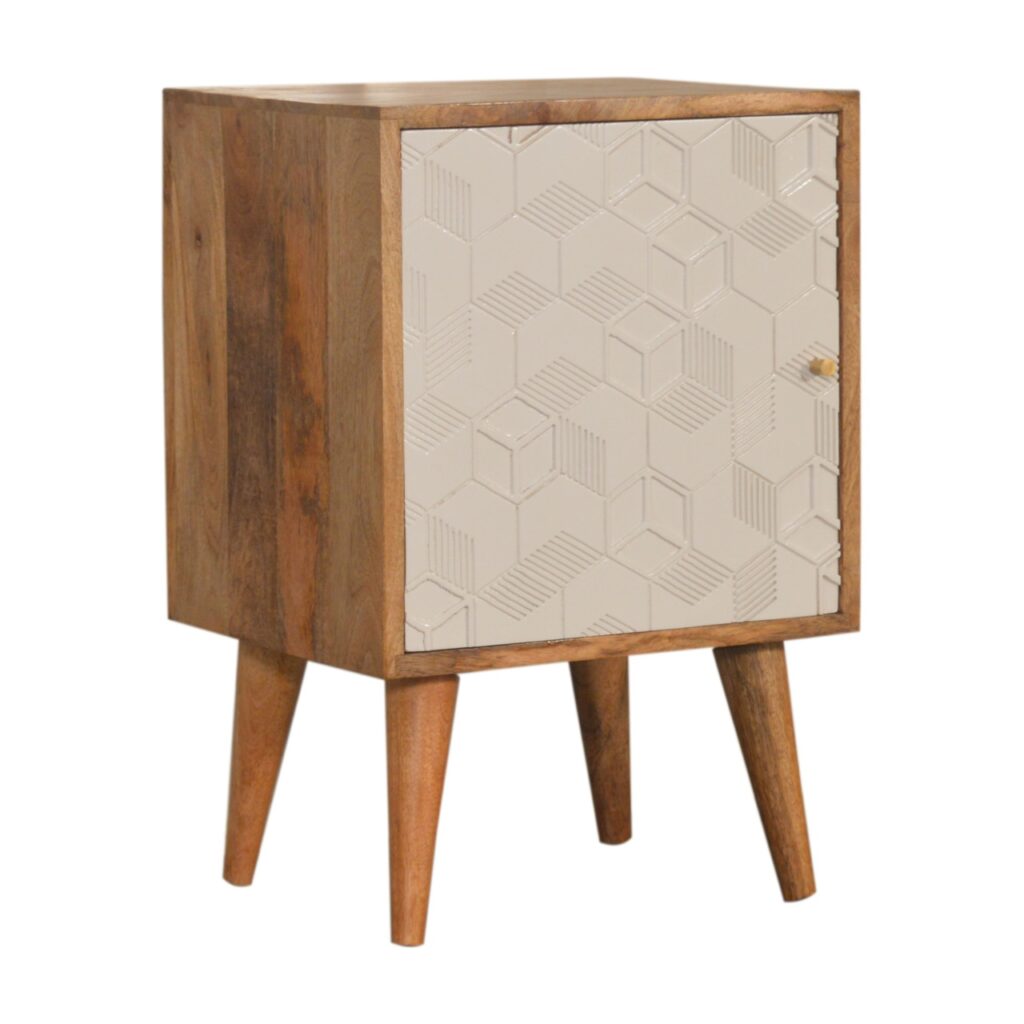 Acadia White Door Bedside - Image 3