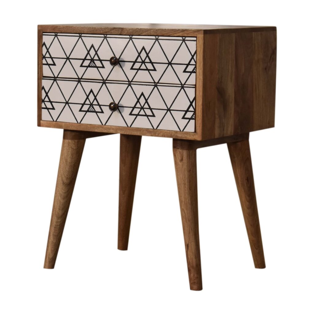 Triangular Printed Bedside - Image 4