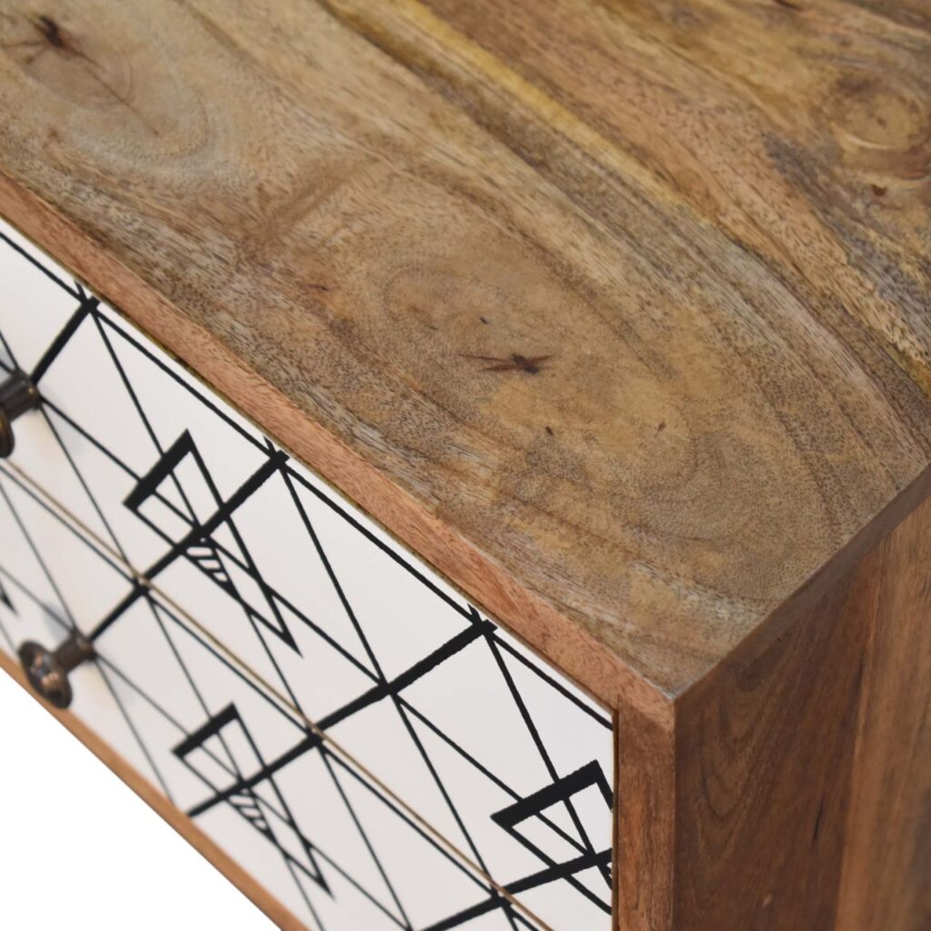 Triangular Printed Bedside - Image 5