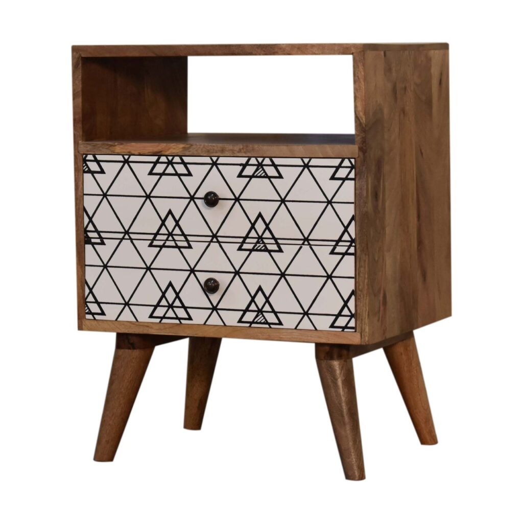 Triangle Print Open Bedside - Image 3
