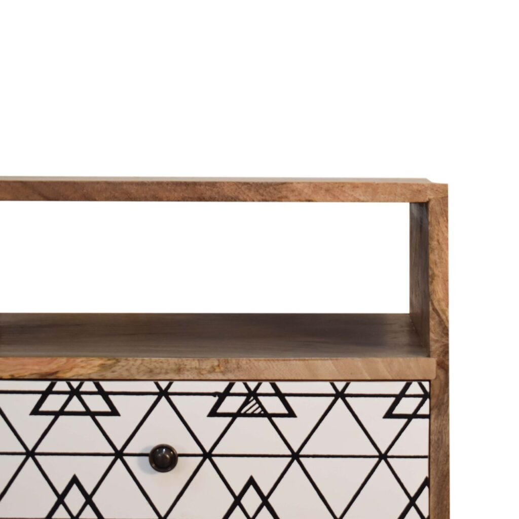 Triangle Print Open Bedside - Image 4