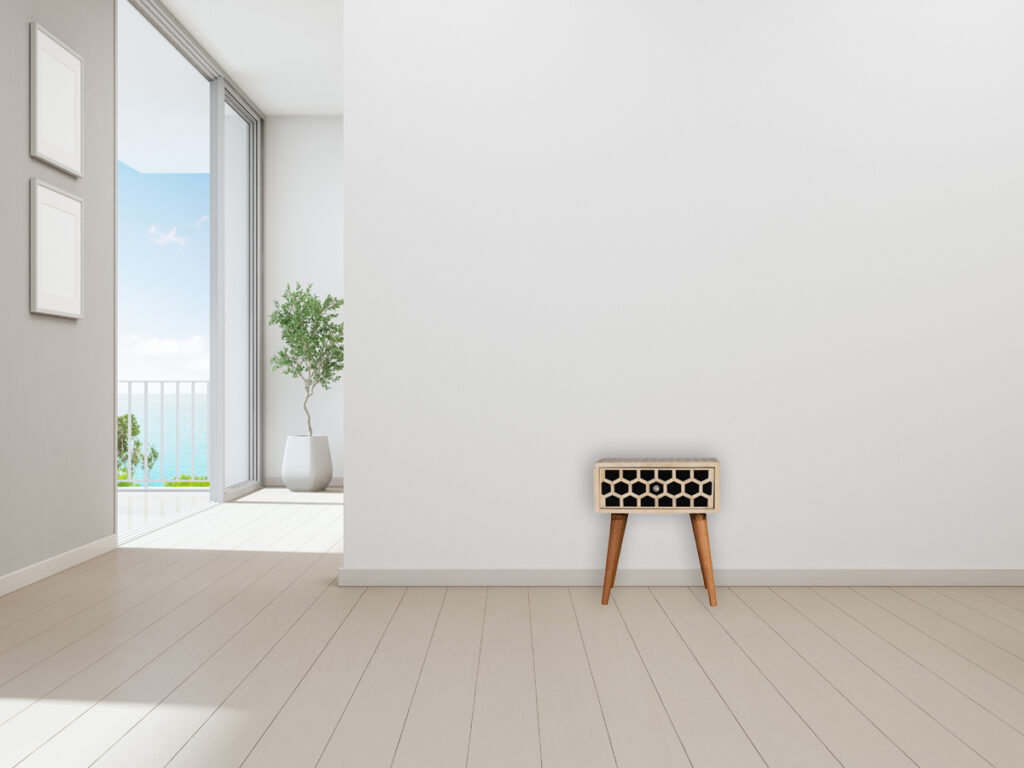Honeycomb Bone Inlay Bedside - Image 12