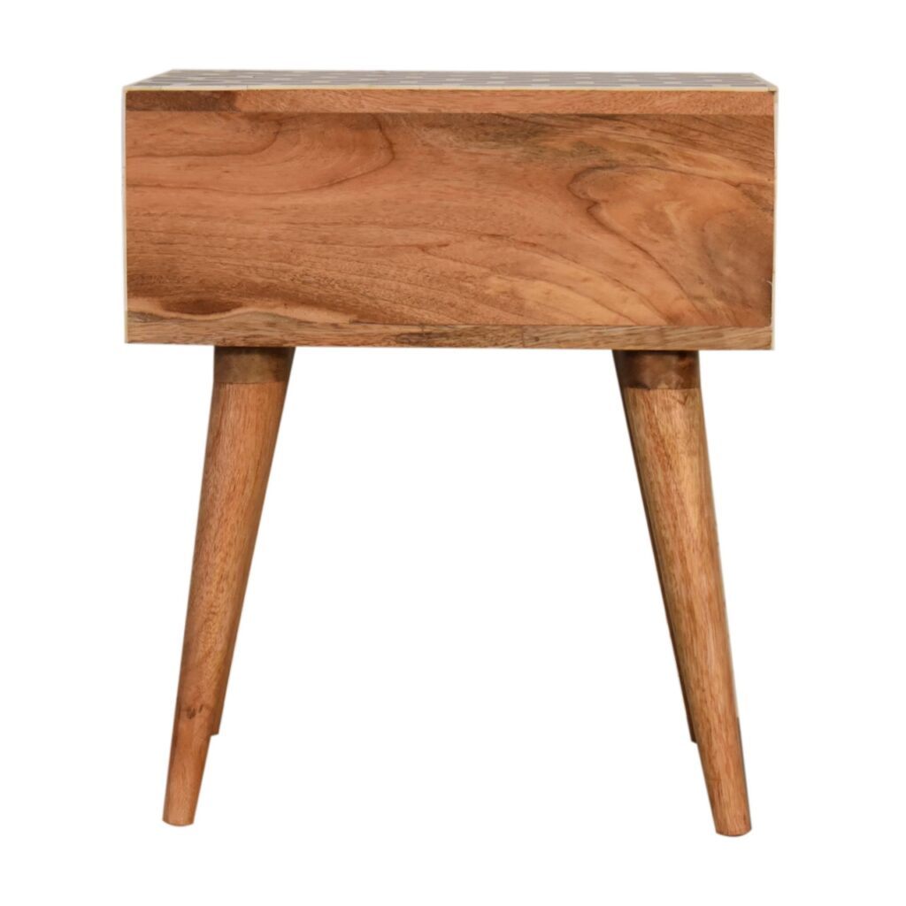 Honeycomb Bone Inlay Bedside - Image 10
