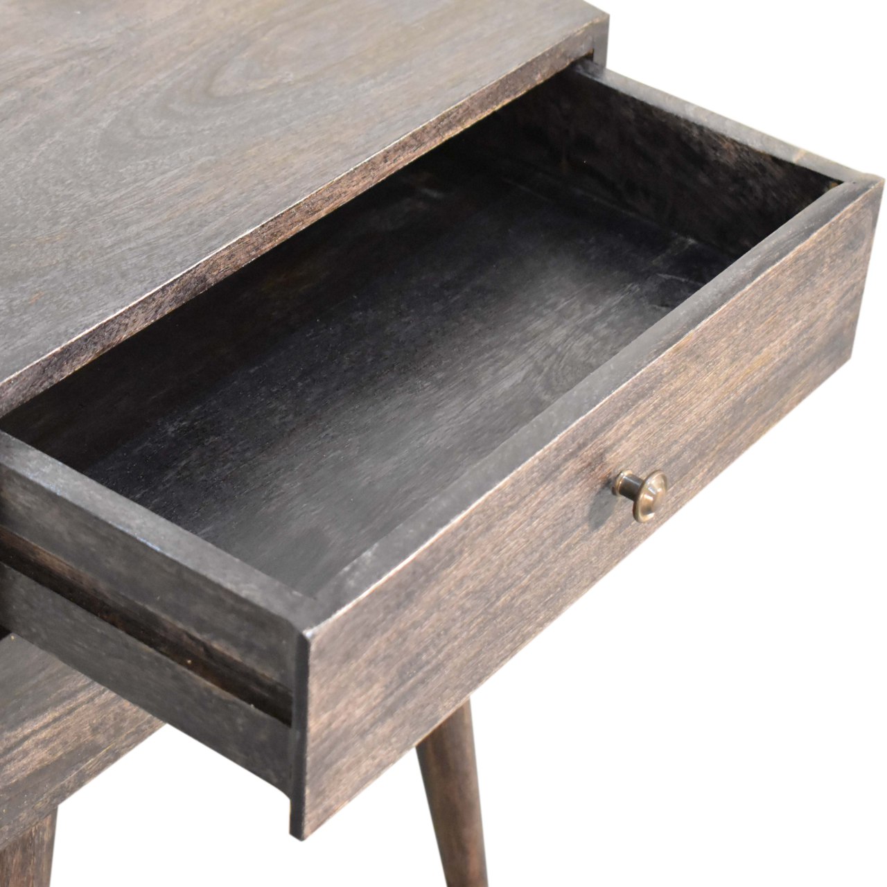 Ash Black Modern Solid Wood Bedside - Image 6