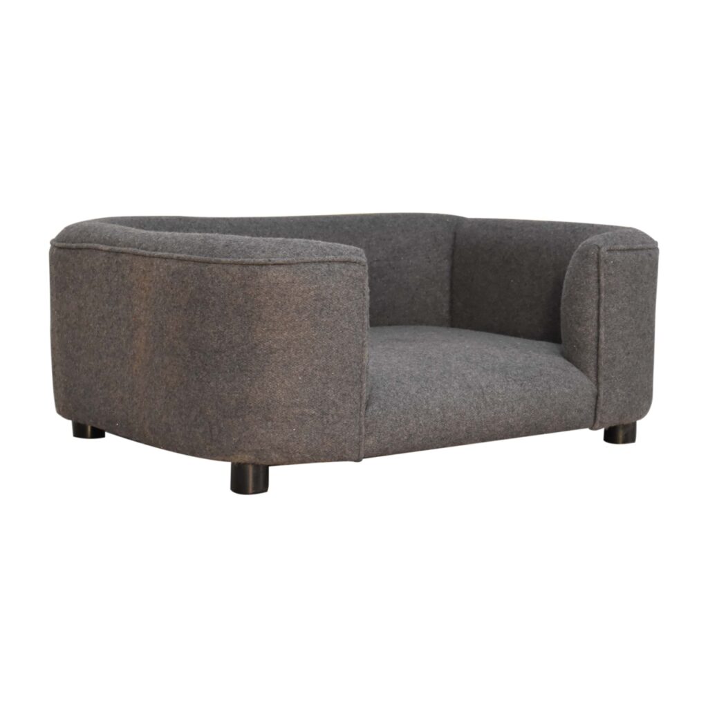 Battleship Tweed Pet Sofa Bed - Image 4