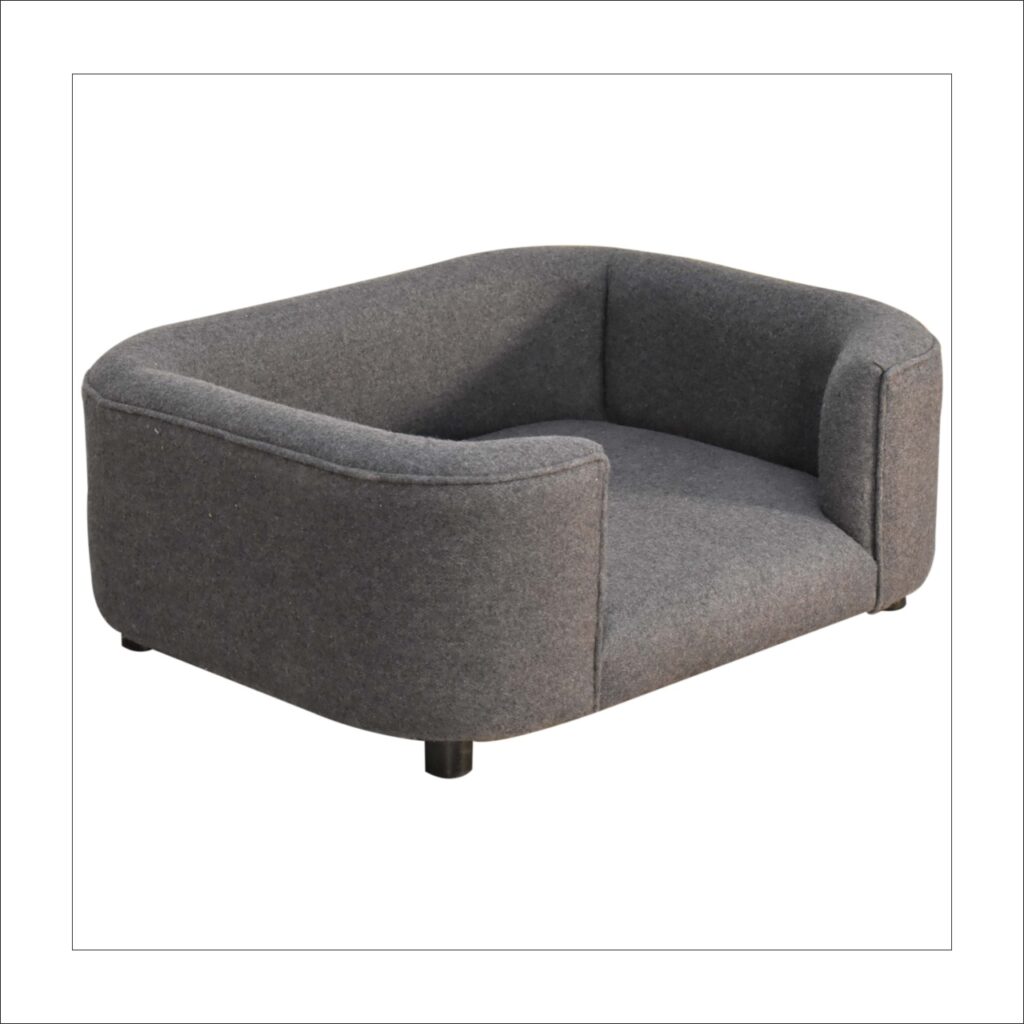 Battleship Tweed Pet Sofa Bed - Image 5