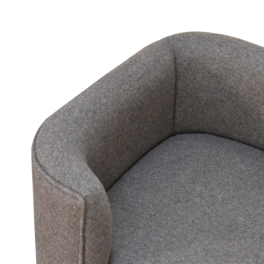 Battleship Tweed Pet Sofa Bed - Image 8
