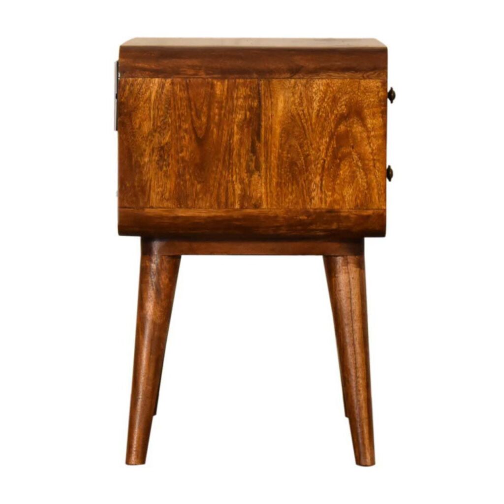 Curve Chestnut Cable Access Bedside - Image 8