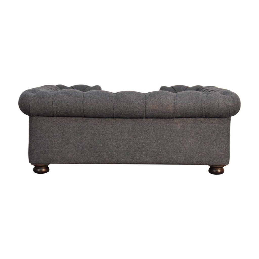 Battleship Tweed Button Pet Bed - Image 10