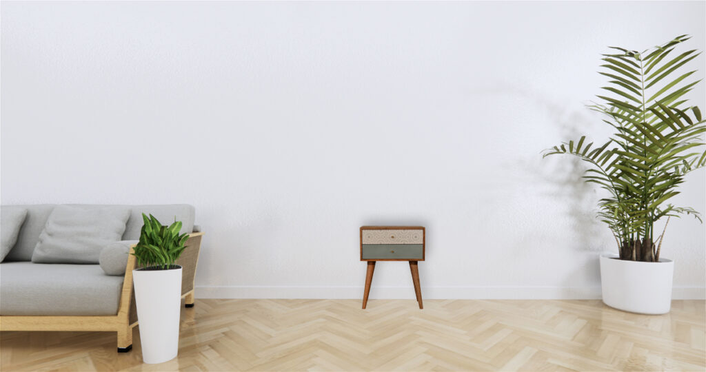 Green Patterned Bedside - Image 11