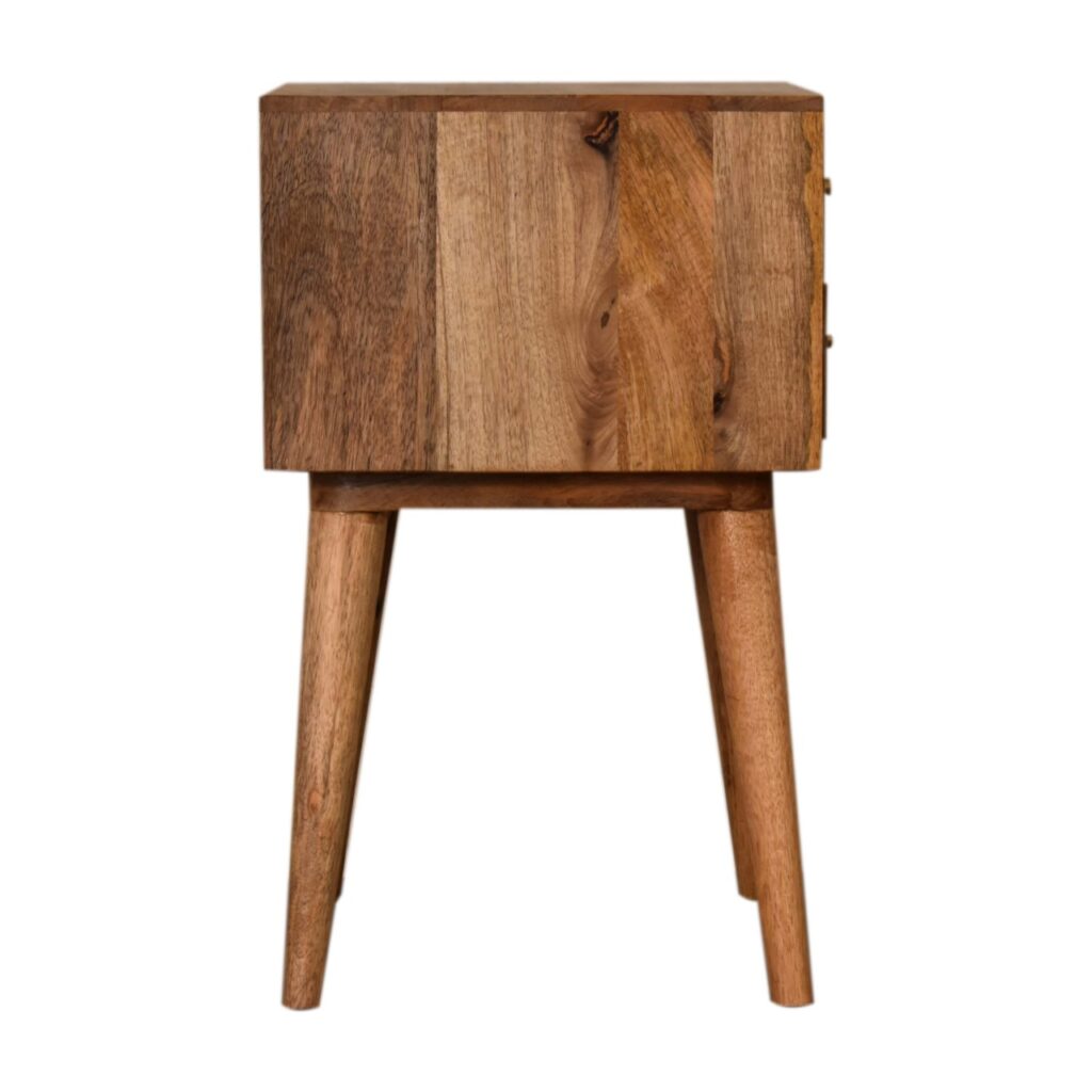Brick Red Patterned Bedside - Image 8