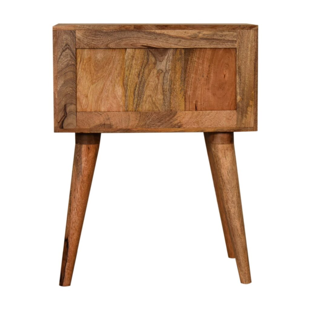 Brick Red Patterned Bedside - Image 9