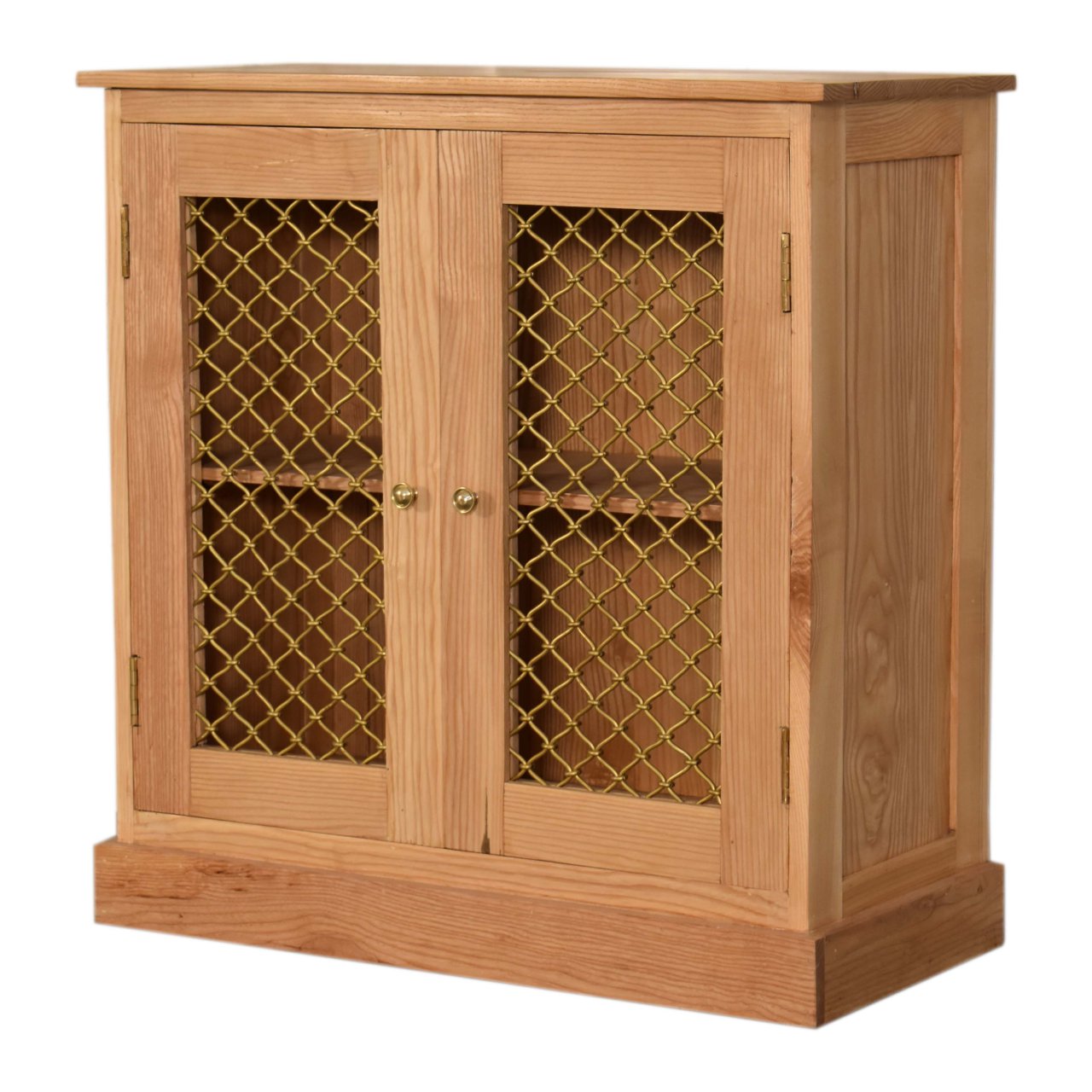 Caged Oak-ish Cabinet - Image 3