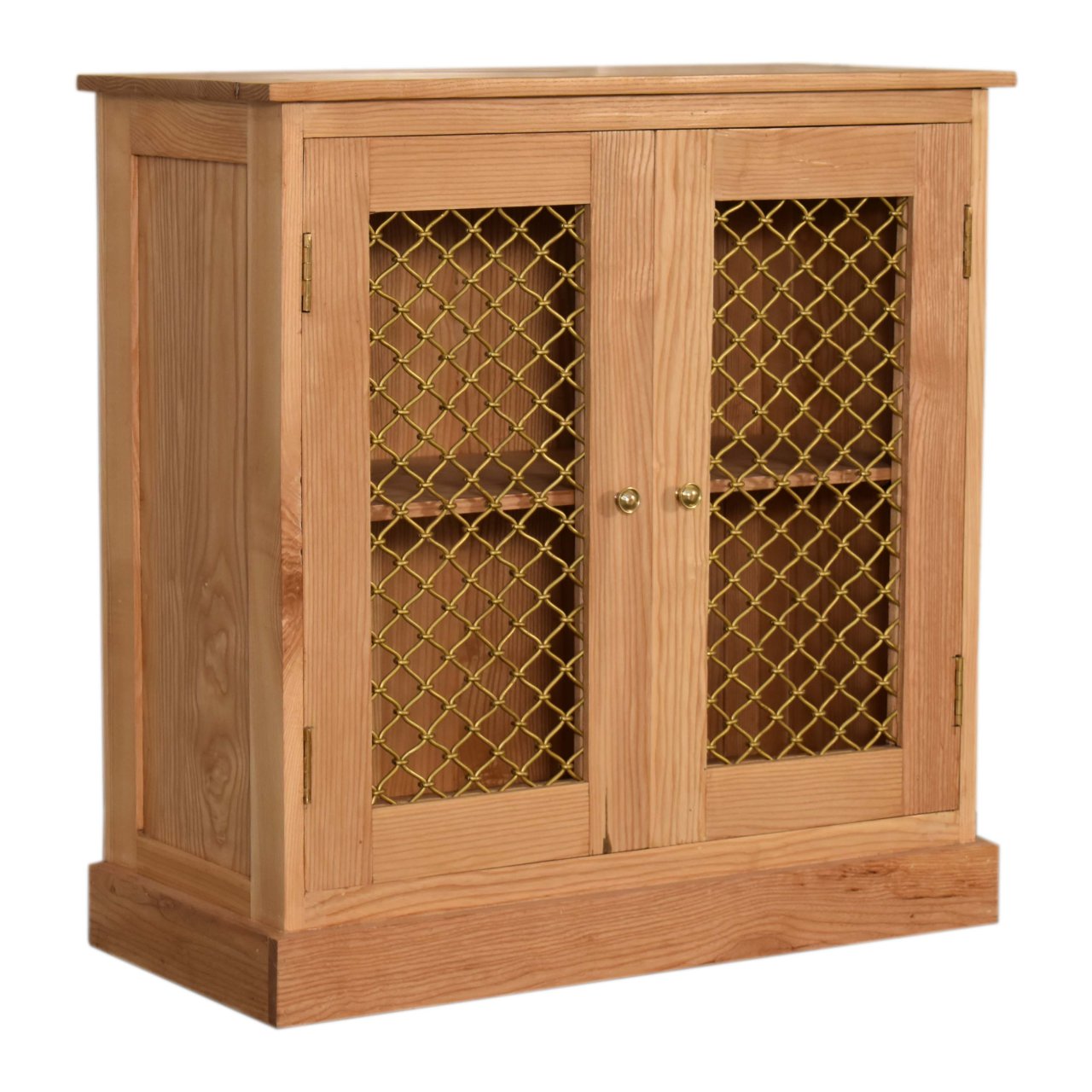 Caged Oak-ish Cabinet - Image 4