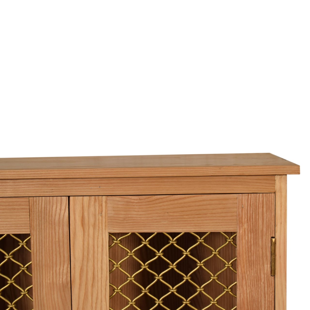 Caged Oak-ish Cabinet - Image 6