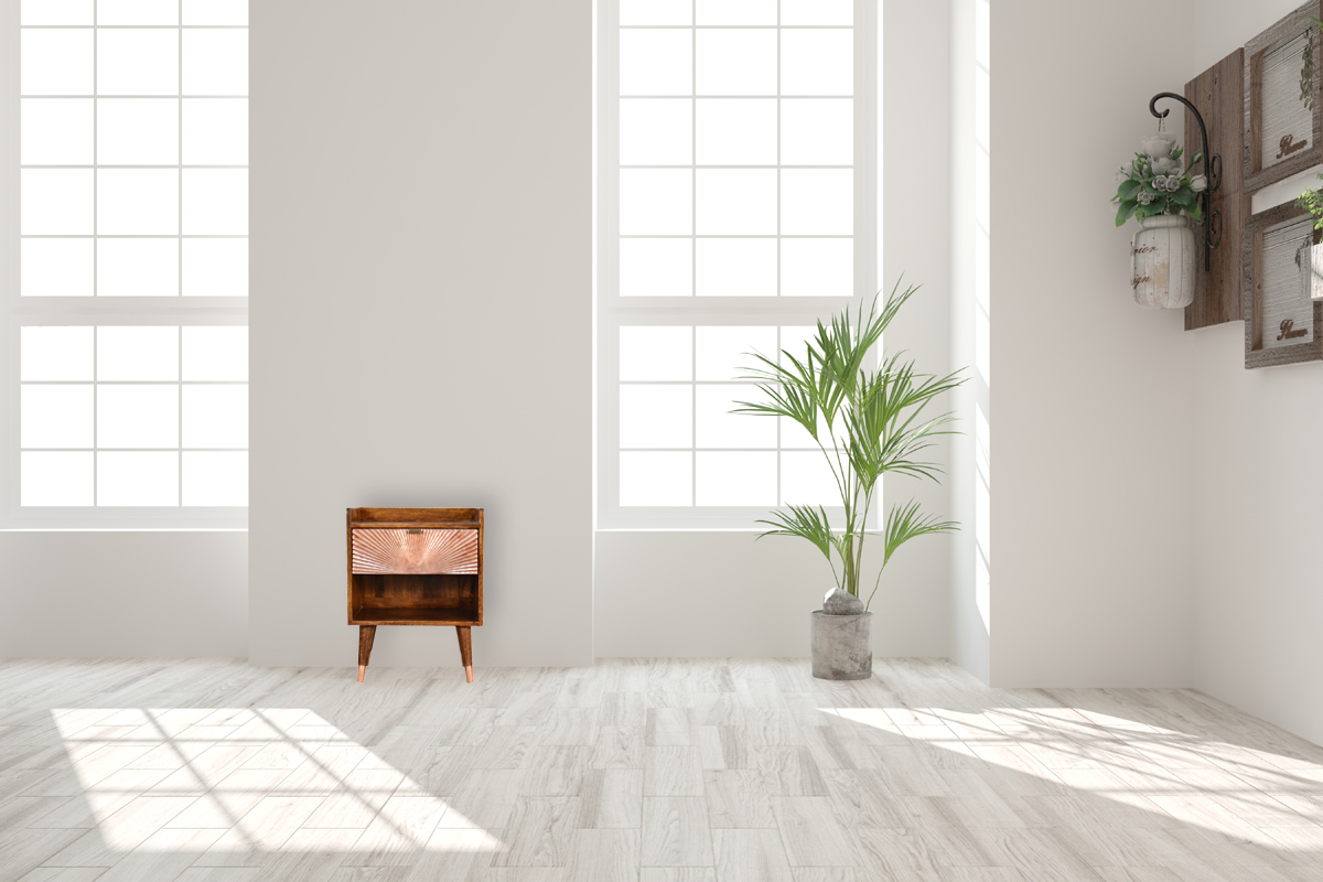 Manila Copper 1 Drawer Bedside - Image 12