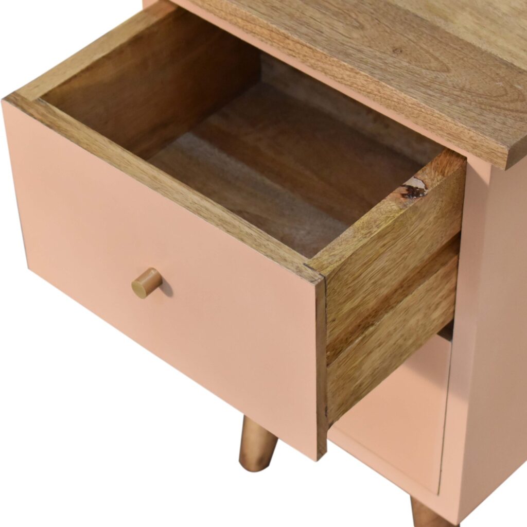 Blush Pink Hand Painted Bedside - Image 6