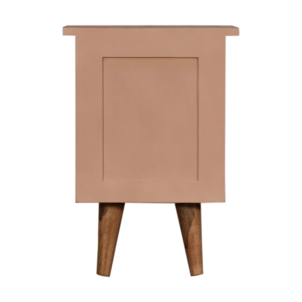 Blush Pink Hand Painted Bedside - Image 9