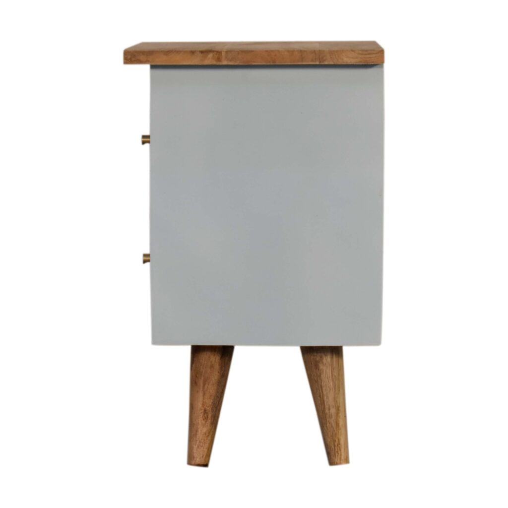 Sky Blue Hand Painted Bedside - Image 8